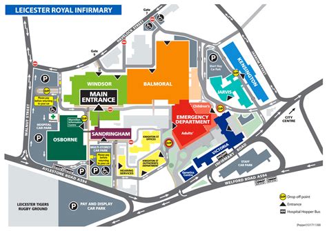 Leicester Royal Infirmary Visitors Car Park .